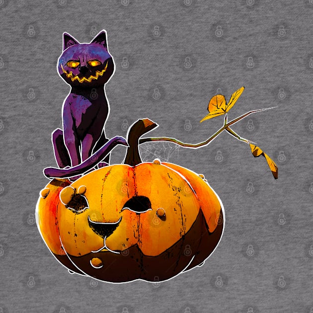 Pumpkin cat by BYVIKTOR